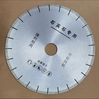 Lame de scie diamantée 350 mm, directement de l'usine, outil durable et tranchant pour la découpe industrielle de pierre de quartz artificielle, support OEM personnalisé