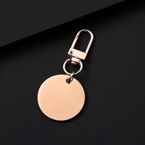 Llavero de Acero Inoxidable a la Moda, Resistente al Agua, con Logotipo Grabado con Láser, Colgante con Impresión UV, Material en Blanco para Etiquetas, Regalo Navideño - Product Image 4