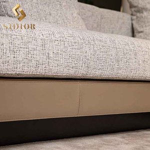 High End italienisches modernes Leder Modular Sectional Villa <span class=keywords><strong>8</strong></span>-Sitzer Übergröße Riesige große Couch <span class=keywords><strong>Sofa</strong></span> <span class=keywords><strong>Set</strong></span> <span class=keywords><strong>L</strong></span>-förmige Ecksofa Couch