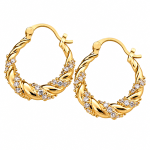 Orecchini a Cerchio Intrecciati per Donne, Stile Francese, Accessori per Orecchie da Indossare Quotidianamente - Product Image 5