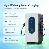 Chargeur DC EV intégré 400KW, double connecteur GBT CCS2 CCS1, écran tactile 7 pouces, IP54, station de charge rapide extérieure, OEM