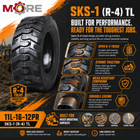 Pneu industriel 11L-16 SKS-1 (R-4) 12PR TL |   Contrôle de précision pour chargeurs, niveleuses et équipements de construction compacts