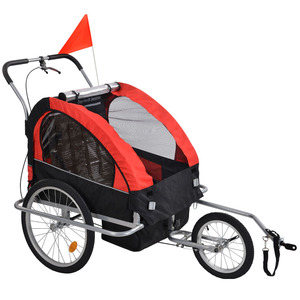 Cubierta de plástico Marco de metal Durable Tres ruedas 50Kg Capacidad de carga <span class=keywords><strong>Remolque</strong></span> Kid 2 en 1 Diseño <span class=keywords><strong>Remolque</strong></span> de <span class=keywords><strong>bicicleta</strong></span> de viaje para <span class=keywords><strong>niños</strong></span> - Product Image 6