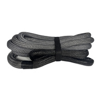 Kit d'outils d'urgence multicolore 4x4, sangle de remorquage, corde cinétique, corde de récupération pour voitures - Nylon 20 pieds x 3/4 pouce, garantie 12 mois