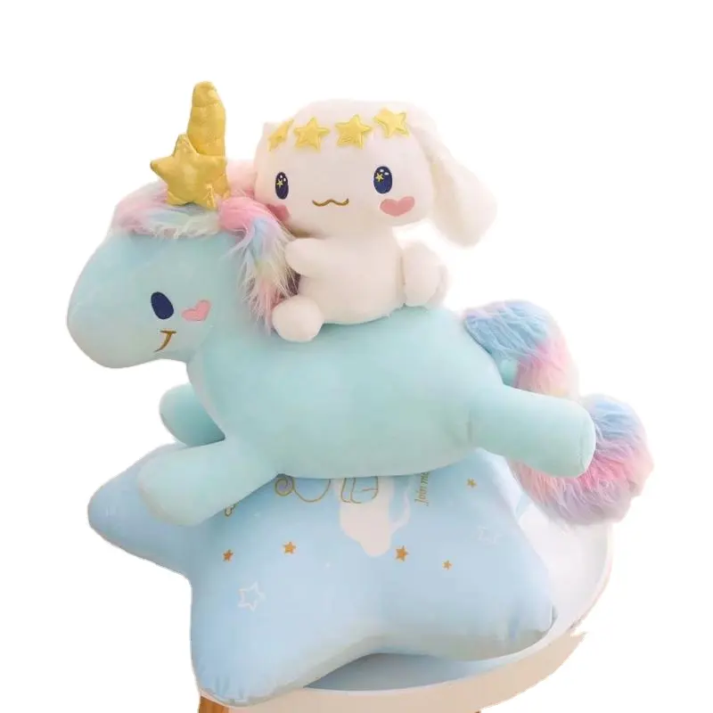 DHF Cinnamoroll Plüschtiere gefüllte Plüschkissen Sanrioed Stern neues Aussehen niedliche Plüschfigur-Puppe Plushies-Kissen