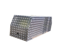 Cage pour chien en aluminium pour camionnette 4x4 tout-terrain avec corps en alliage thermolaqué, vérins à gaz doubles, fabrication OEM ODM personnalisée