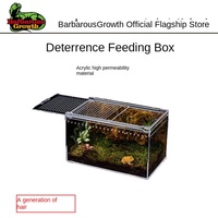 Terrarium pour reptiles transparent de qualité supérieure, habitat en acrylique spacieux avec couvercle ventilé, écologique et durable pour les reptiles