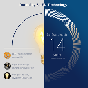 Hight chất lượng cổ điển xoắn ốc dẫn bóng A60 <span class=keywords><strong>4W</strong></span> 2700K Dimmable <span class=keywords><strong>E27</strong></span> Vàng cap ấm trang trí chiếu sáng - Product Image 3