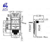 Pantalla de cristal líquido de 0,42 pulgadas SSD1315, módulo de pantalla pequeño, resolución de 72x40, pantalla monocromática de 4 pines, interfaz IIC, 9,2x5,18 mm
