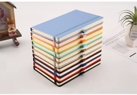 Cuaderno de Tapa Dura de Cuero PU A5 al por Mayor, Diario Negro con Logotipo Personalizado, 80 Hojas, Regalo para Oficina, Escuela, Negocios, OEM, ODM