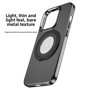 Funda Electrochapada con Soporte Magnético Giratorio Integrado, Carcasa Protectora de Lujo y Diseño Moderno para <span class=keywords><strong>iPhone</strong></span> 16 17e - Product Image 2