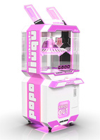 Machine de jeu d'adresse à monnayeur pour centre commercial, grue à pinces pour la distribution de jouets, machines de divertissement, personnalisable en anglais, durable