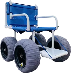 Pneumatici a sabbia a palloncino da 16 "più venduti nel 2023 per sedia a rotelle da spiaggia facilmente rimovibile con sabbia morbida