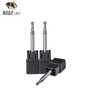 أداة طحن كربيدية من سلسلة Z عالية الوضوح بعمود مستقيم وشفرتين قطرها 4 مم مع طلاء TiAlN+CrAlN عالي الصلابة OEM/ODM - Product Image 1