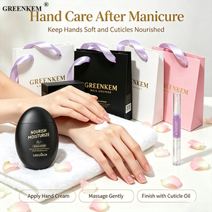 Kit de <span class=keywords><strong>soin</strong></span> des mains pour salon de manucure, crème pour les mains en forme d'œuf, stylo à <span class=keywords><strong>huile</strong></span> pour cuticules, coffret cadeau pour salon, logo personnalisé, coffret cadeau de luxe pour nail art - Product Image 2