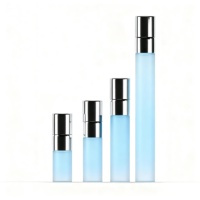 ZIZUN Private Label 10ml Mini Glas-Sprühflasche Parfüm-Zerstäuber Reisegröße Klar/Bernsteinfarben Matt Siebdruck