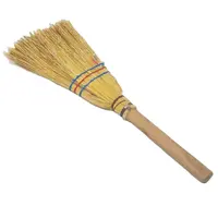 Corn Broom with Wooden Handle, Household Cleaning Tools