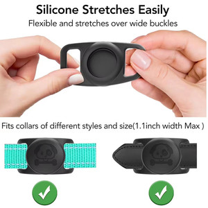 Pour <span class=keywords><strong>Airtag</strong></span> chien collier titulaire étanche Airtags support Silicone animaux collier étuis étiquettes chat collier support pour Apple <span class=keywords><strong>Airtag</strong></span> - Product Image 2