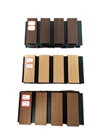 Panneaux muraux WPC de conception moderne pour usage commercial, 219*26, imperméables, ignifuges, insonorisants, résistants à l'humidité, JY