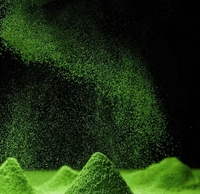 Thé Matcha Cérémonial Bio Certifié BRC Amincissant 100g en Sachets, Extrait de Thé Vert Instantané Fraîchement Traité en Poudre, Boîte en Vrac