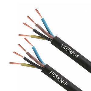 Câble en caoutchouc flexible de H07RN-F 450/750V H07RN-F H05RN-F 1.<span class=keywords><strong>5</strong></span> <span class=keywords><strong>2</strong></span>.<span class=keywords><strong>5</strong></span> 4mm ² Câble en caoutchouc flexible étanche à 3 conducteurs - Product Image 1