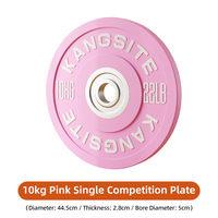 Discos de Peso de Competición Premium con Núcleo de Acero y Revestimiento de Goma, Orificio de 50 mm, para Entrenamiento de Fuerza Profesional y Gimnasio en Casa