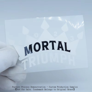 Cao Cấp Yc 3D Emboss Áo Sơ Mi Dày Phiên Bản Biểu Tượng Tùy Chỉnh Nhãn Với Số May Có Thể Giặt Quá Trình Mạ Chuyển Sticker Bao Bì - Product Image 5