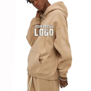 Sudadera con Capucha para Hombre, Estilo Holgado, con Forro Polar de 350g, Gruesa, Informal, con Hombros Caídos, Talla Grande, para Otoño e Invierno - Product Image 4