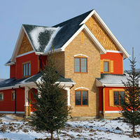 Kit de maison SIP haute performance, maison préfabriquée à panneaux écoénergétiques pour projets de villas résidentielles permanentes