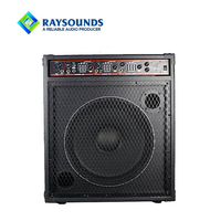 Amplificador de sonido para guitarra eléctrica y bajo de 15 pulgadas y 200W, combo con amplificador y estuche para guitarra
