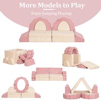 10 pièces enfants jouer canapé ensemble modulaire multifonctionnel mousse enfant en bas âge éponge canapé blocs imaginatif convertible jouer canapé pour salle de jeux