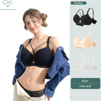 Shanhao-Sujetador sin costuras para mujer, sujetador push-up sexy, sujetador de talla grande sin costuras para mujer
