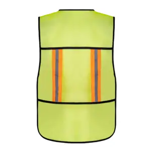 Safety Vest Chaleco Reflectivos OEM Logo Customization High Visibility Reflective Vest Hi Vis Vest For Roadway Safety 60G/M2