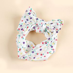 Diadema Ancha con Lazo para Bebé, Estampado Floral, Elástica y Suave, Turbante para Bebé, Bandas Elásticas para el Cabello de Bebés, Accesorios para el Cabello de Recién Nacidos - Product Image 4