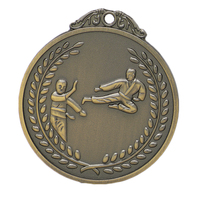 Médailles sportives en métal doré 3D personnalisées de Chine, médailles de piste en gros, nouvelles médailles religieuses en résine époxy, trophée et médaille de lutte