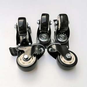 Factory Direct industrielle Lenk rollen lieferanten 3/Zoll Ruedas Giratorias Schwarz PVC rotierende 3-Zoll-Industrielaufräder - Product Image 3