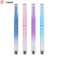YIREN Vente en gros de stylos en plastique avec logo personnalisé Stylo plume de pratique de calligraphie pour étudiants