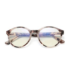 高品質レトロファッション丸型光学眼鏡フレームブルーライトブロックレッドミラーレンズ付き - Product Image 6