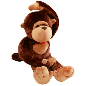 批发猴子毛绒玩具定制长臂长腿猴子毛绒玩具