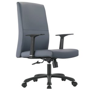 Chaise de bureau en cuir moderne et confortable 36019-B206 - Product Image 2