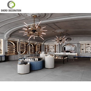 ตู้โชว์น้ำหอมสไตล์หรูหราแบบหลายชั้นพร้อมไฟ LED สำหรับร้านค้าหรูและร้านเสริมสวยระดับไฮเอนด์ - Product Image 3