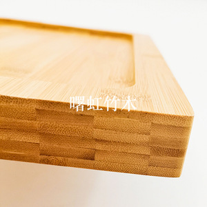 ถาดไม้ไผ่และไม้ Shuhong ขนาด 34x24x3 ซม. รูปทรงสี่เหลี่ยมผืนผ้า สำหรับเสิร์ฟชา บาร์บีคิว ขนมปัง สเต็ก ใช้ในครัวเรือน - Product Image 3