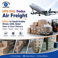 Agent d'expédition de fret aérien UPS DHL Fedex, agent d'expédition de Chine vers l'Arabie Saoudite, Oman, Salalah, Émirats arabes unis, Qatar, livraison porte à porte