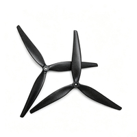 Fabricant de fibre de carbone avec 15 ans d'expérience, hélices à 3 pales CW CCW en fibre de carbone, hélices de drone en carbone