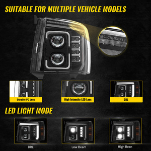 Ensemble de phares LED pour 2007-2013 Chevy <span class=keywords><strong>Silverado</strong></span> 1500 Accessoires Projecteur Lumières pour <span class=keywords><strong>Chevrolet</strong></span> <span class=keywords><strong>Silverado</strong></span> <span class=keywords><strong>2500</strong></span> <span class=keywords><strong>HD</strong></span> 3500 <span class=keywords><strong>HD</strong></span> - Product Image 3