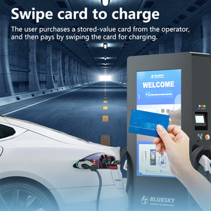 Nouvelle station de <span class=keywords><strong>recharge</strong></span> commerciale pour véhicules électriques DC à double chargeur de 3e niveau, 60 kilowatts, OCPP1.6, avec terminal de paiement - Product Image 5