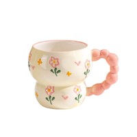 Mug créatif en forme de gourde avec poignée - Résistant aux micro-ondes et aux hautes températures pour le petit-déjeuner, le lait et les flocons d'avoine