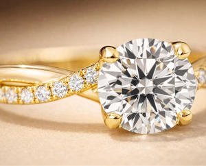 Anillo de Compromiso con Diamante de 1 Quilate, Estilo Vintage Trenzado, Anillo de Novia Chapado en Oro Rosa de Lujo para Boda y Fiesta - Product Image 3