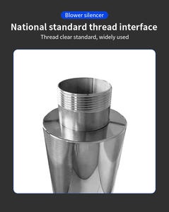 2.5 ''thép không gỉ công nghiệp bên kênh Blower silencer bơm chân không muffler - Product Image 6