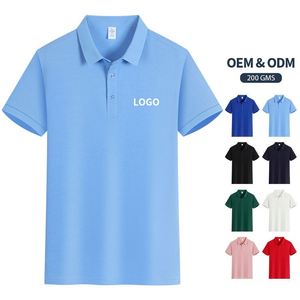 Conjunto Deportivo de Algodón y Spandex con Sensación de Frescura y Logotipo Personalizado al por Mayor para Hombre, Camiseta Polo, Ropa de Tenis - Product Image 1